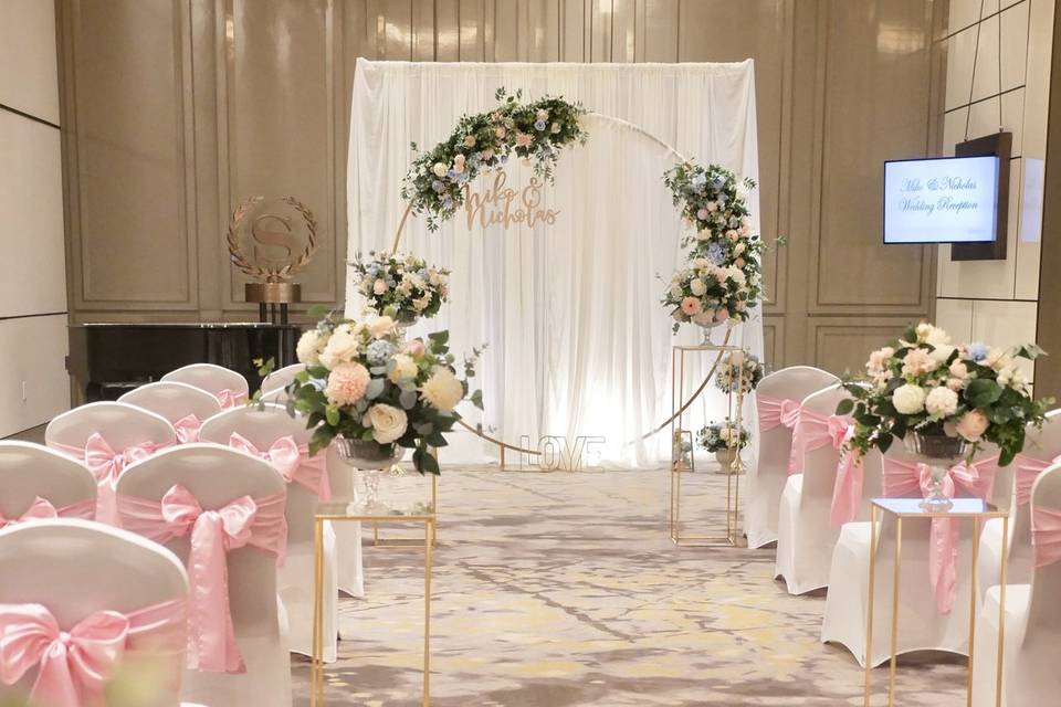 Ceremony and aisle