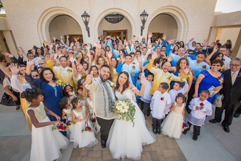 Wedding group shot