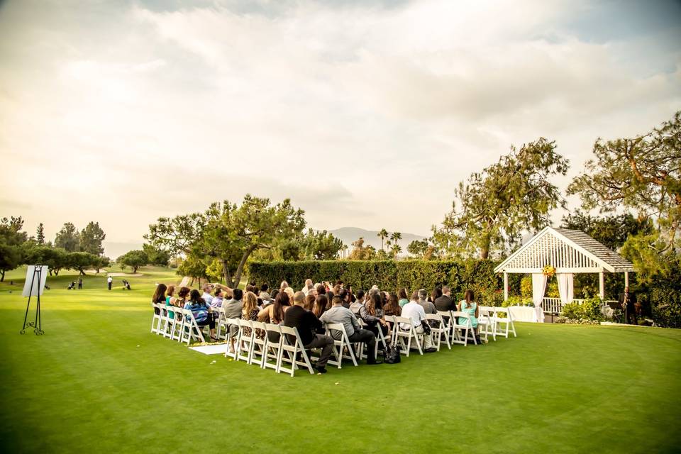 The ceremony layout