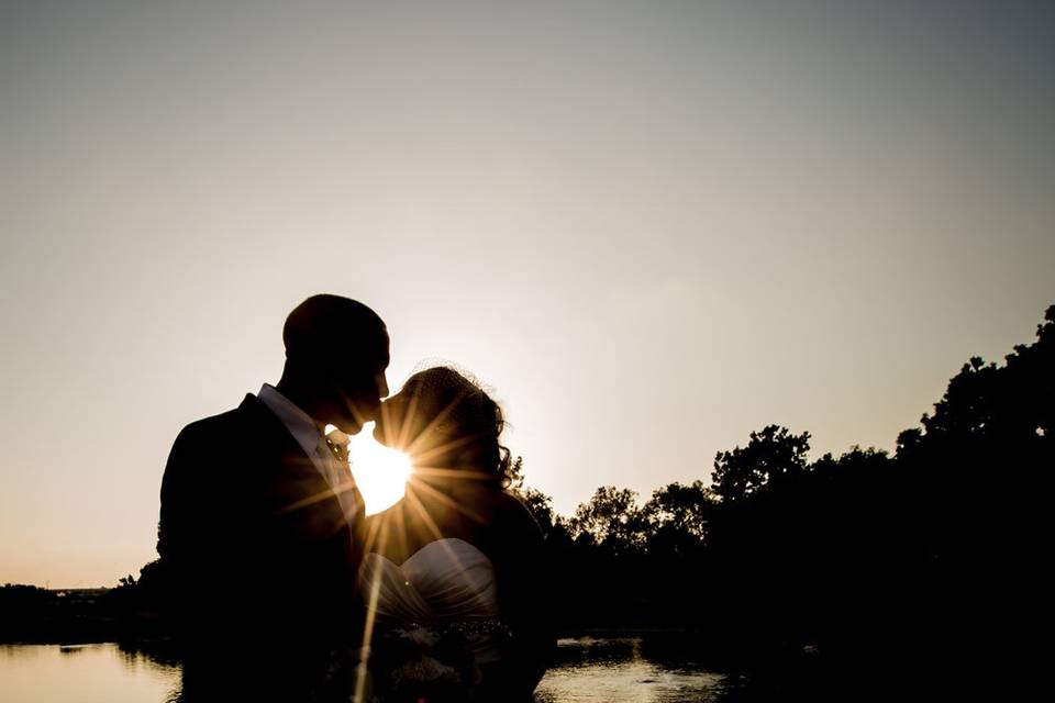 Sunset kiss