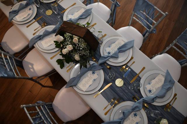 Elegant Dusty Blue Wedding