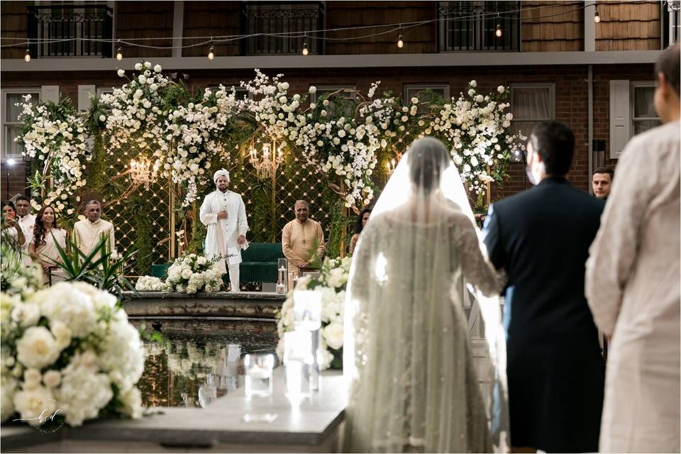 Couple first dance