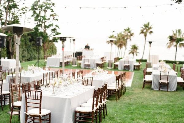 Outdoor Malibu Rustic reception