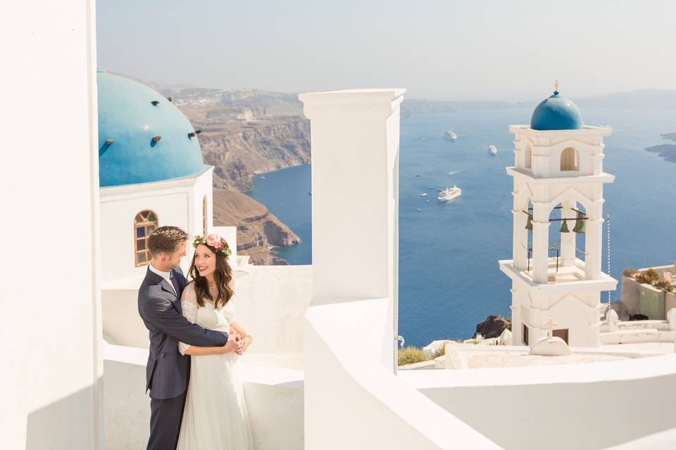 Wedding in Santorini, Greece