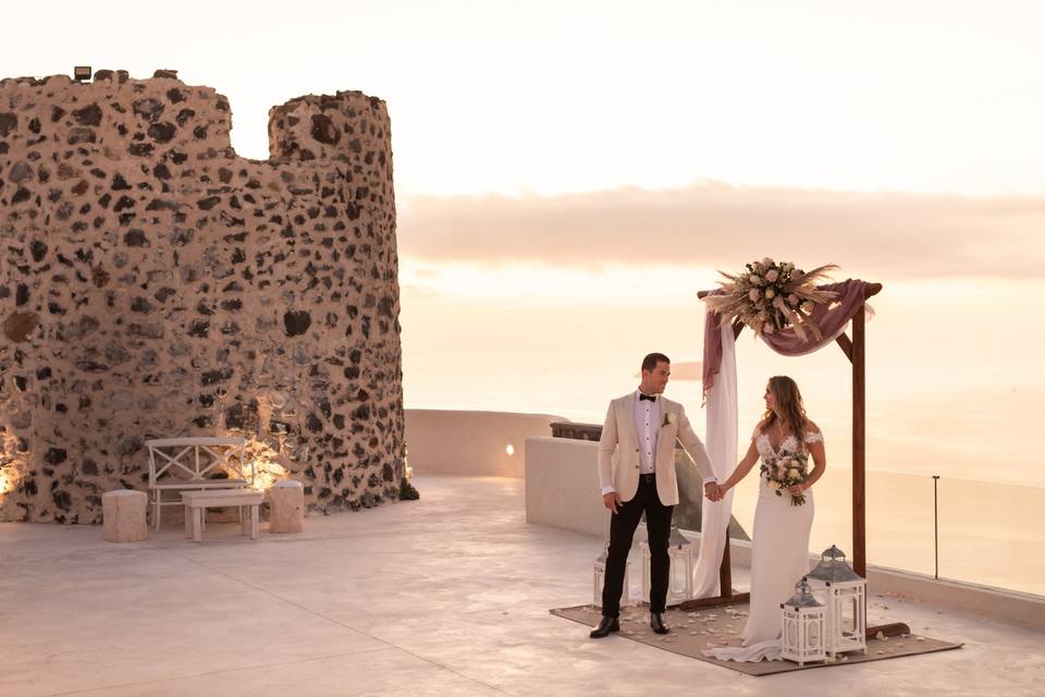 Wedding at El Viento, Santorin