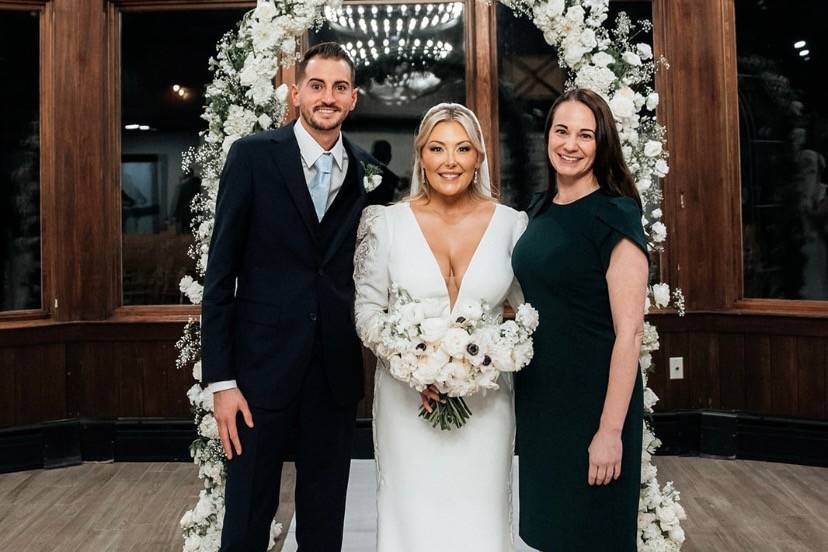 Beautiful intimate ceremony