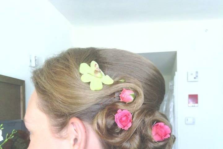 Bridal updo