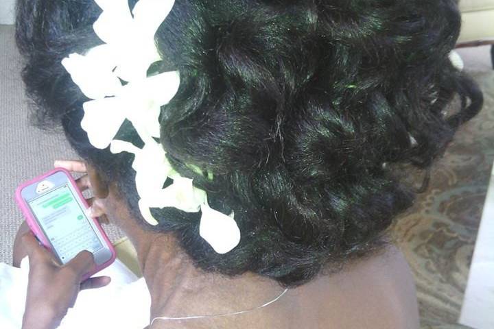 Bridal updo