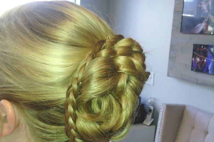 Braided updo
