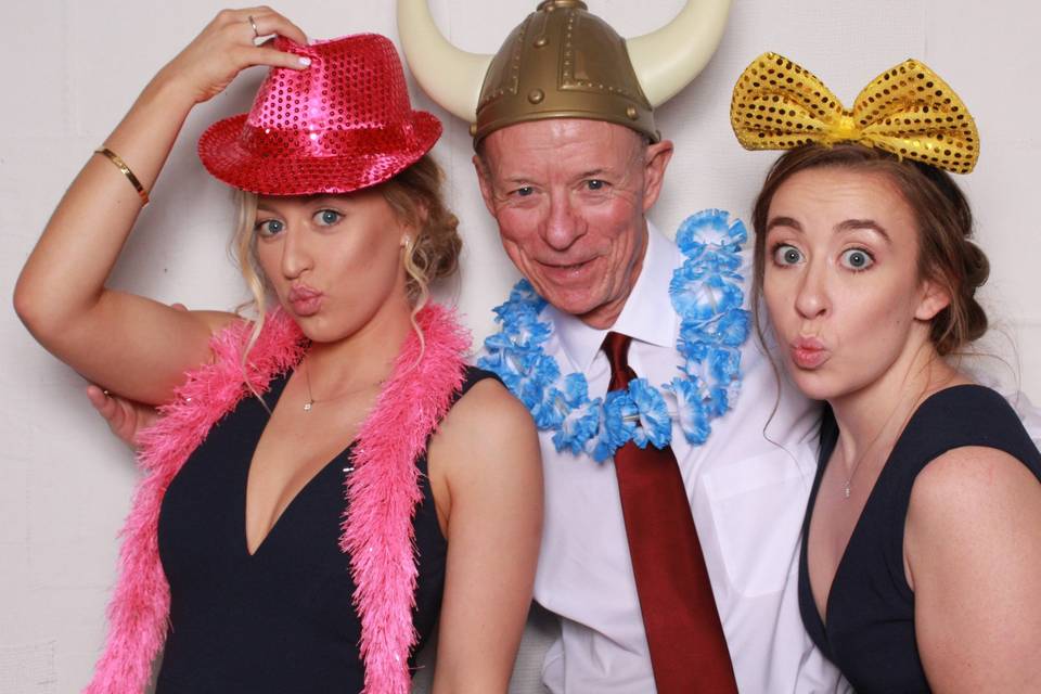 Father with daughters