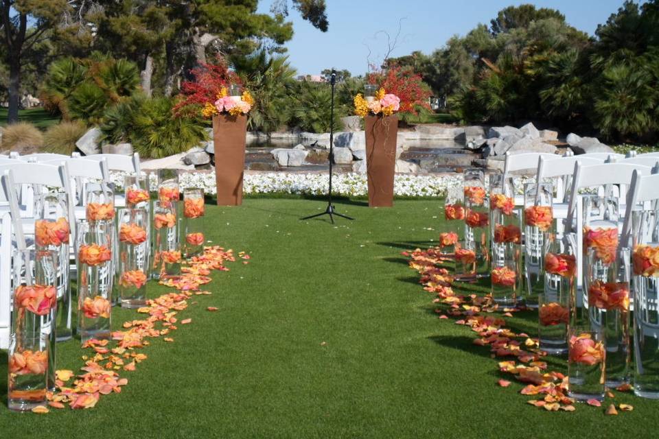 Outdoor wedding venue