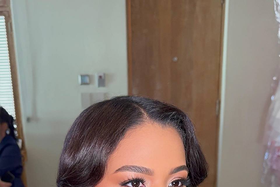 Glam makeup