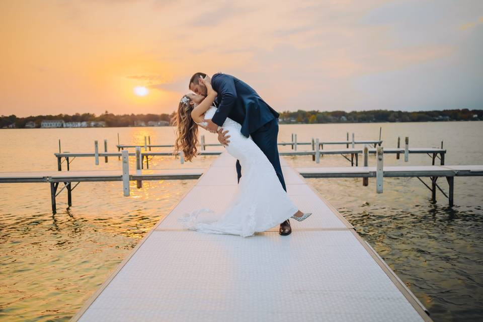 Beachfront wedding