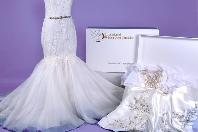 Wedding dress clearance specialist dry cleaners