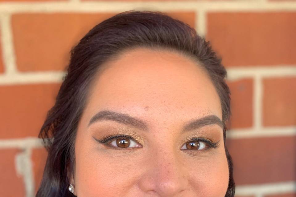 Smiling bridesmaid