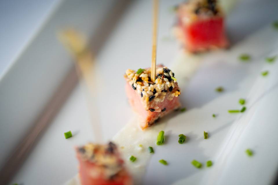 Tuna with Wasabi Drizzle