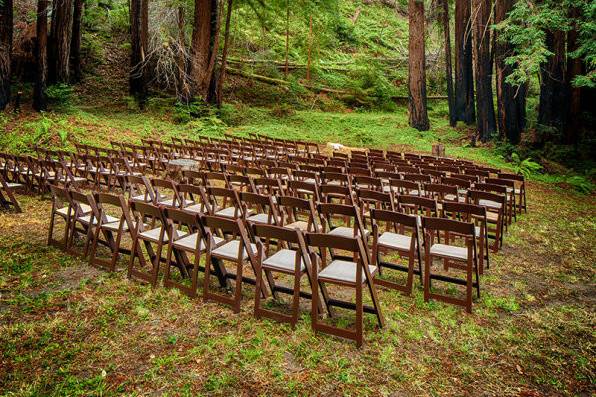 Wedding ceremony area