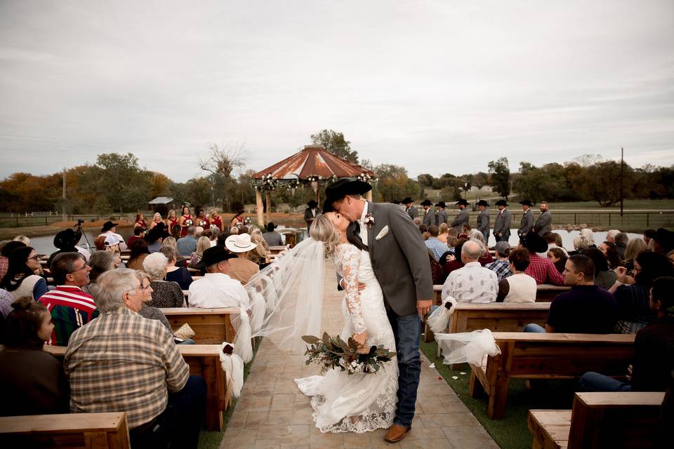 Outdoor ceremony site