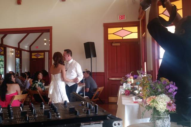 Bride and Groom Dancing