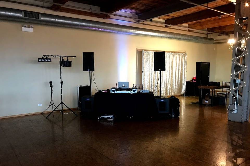 Basic Wedding Set Up Plus One Extra Subwoofer