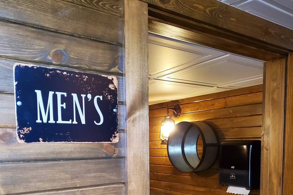 Outdoor men's restroom