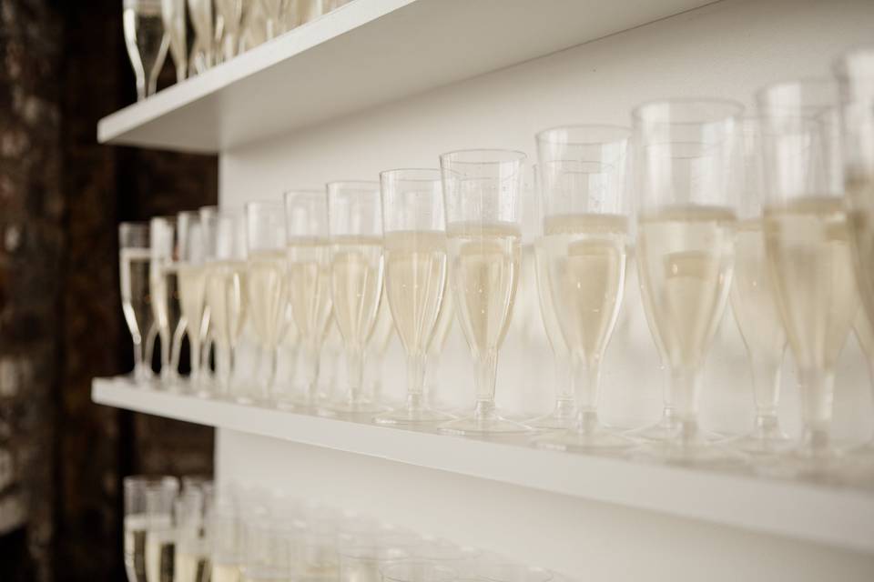 Champagne wall