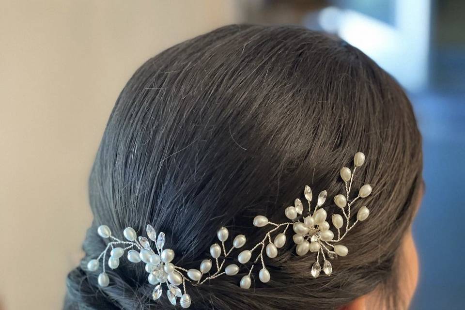 Accessorized updo