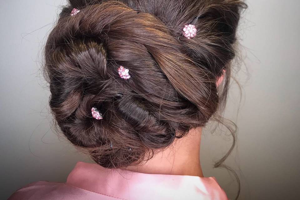 Twist updo