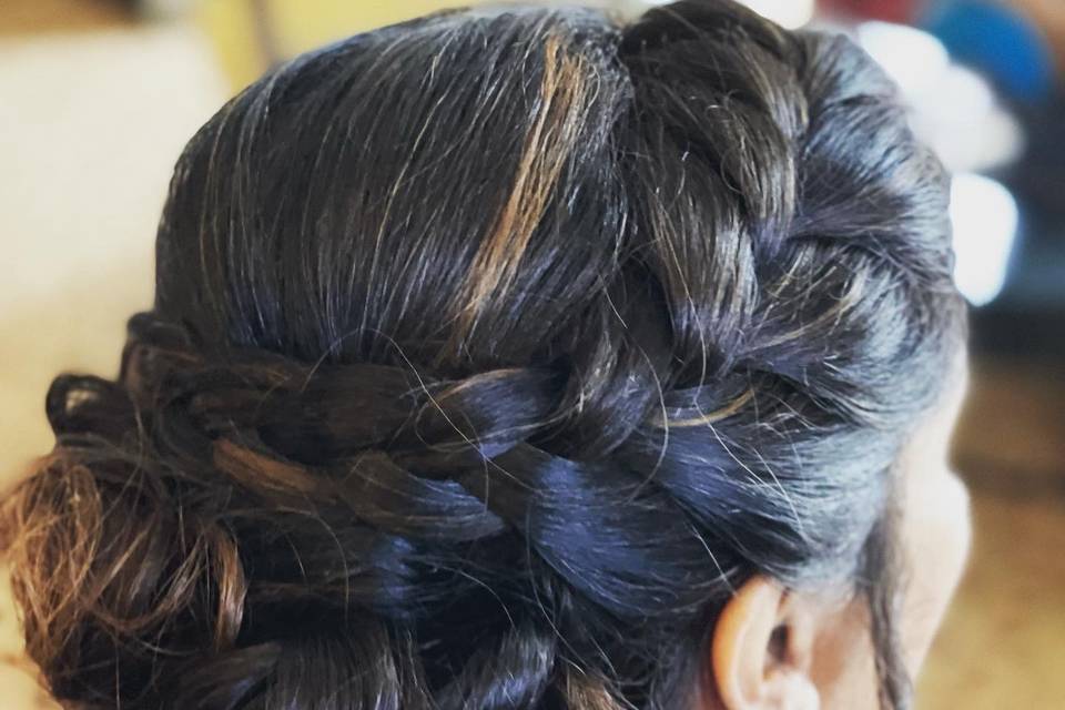 Braid updo