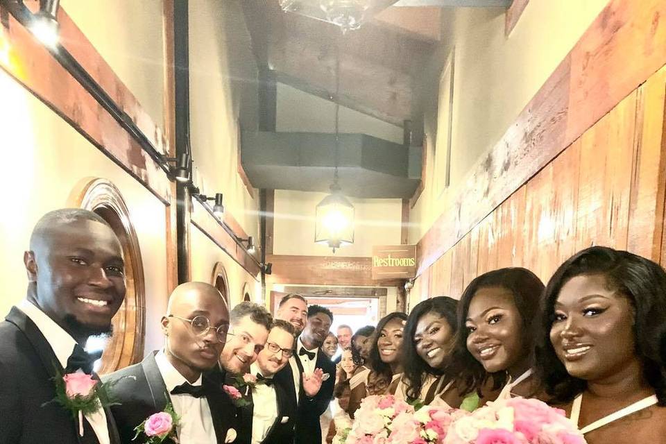 Beautiful wedding party