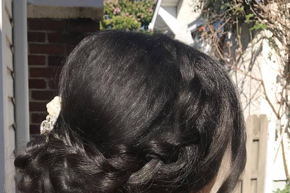 Braid updo