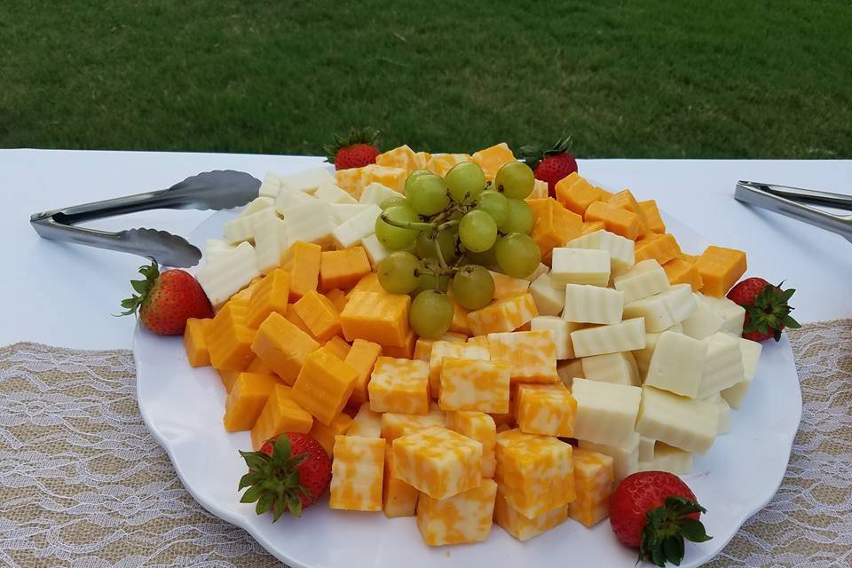 Cheese and Fruit Display