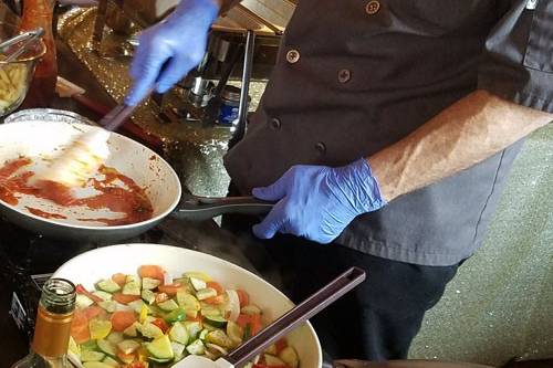 Chef Jerry Making Pasta Dish