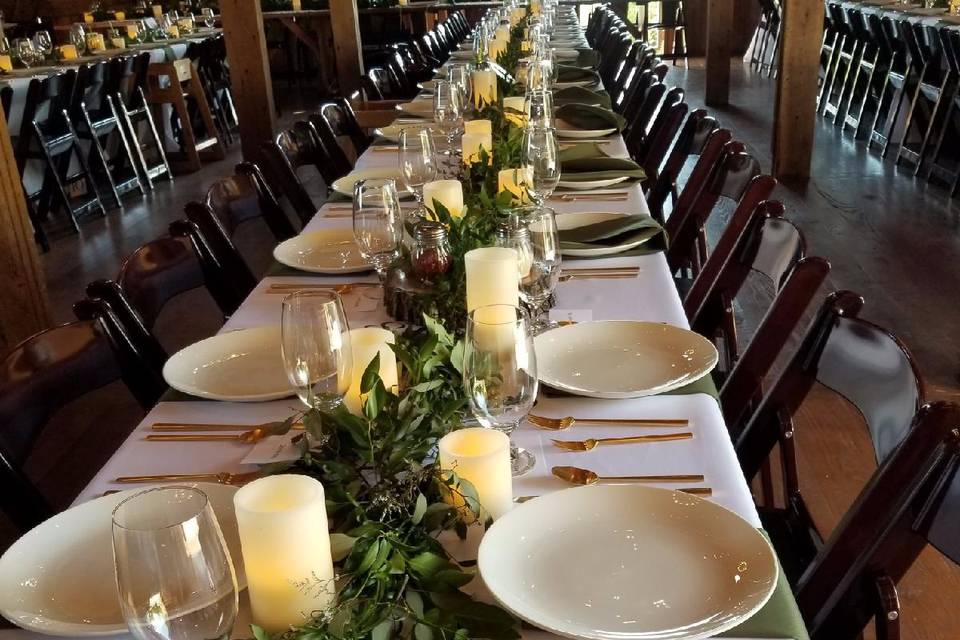 Long table setup