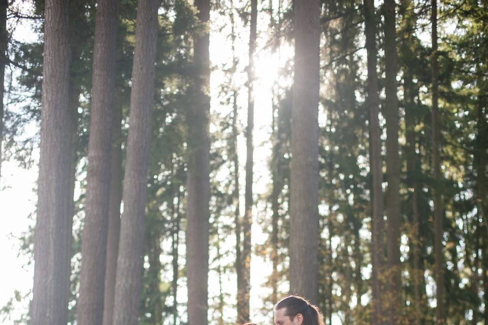 Couple in the forest