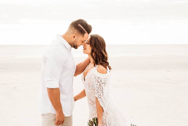 Beach elopement