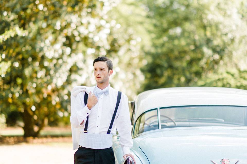 Groom by the car