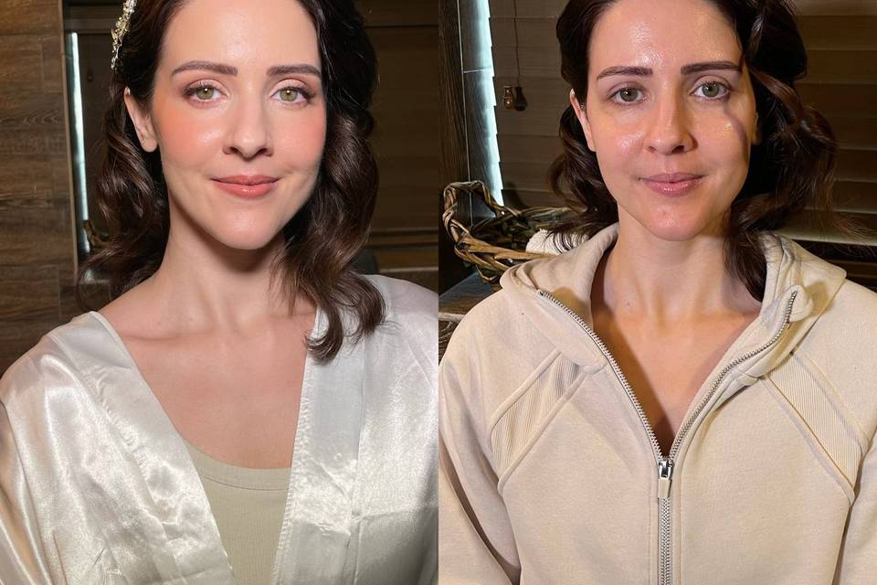 Feminine energy bridal makeup