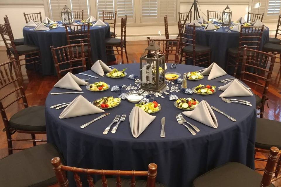 Tables arranged