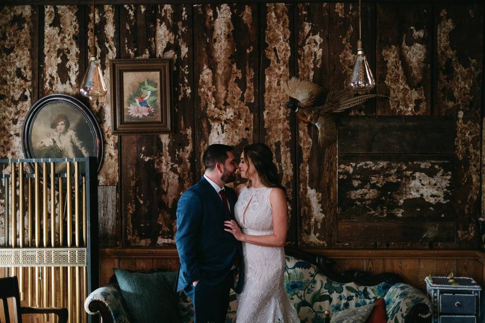 The Newly Weds Kiss