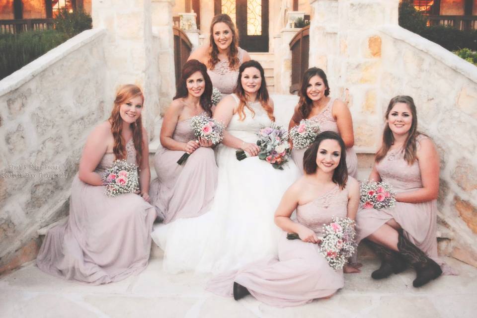 Bride & bridesmaids