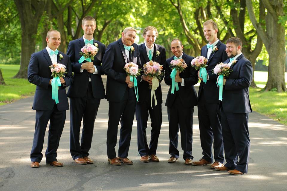Guys and flowers