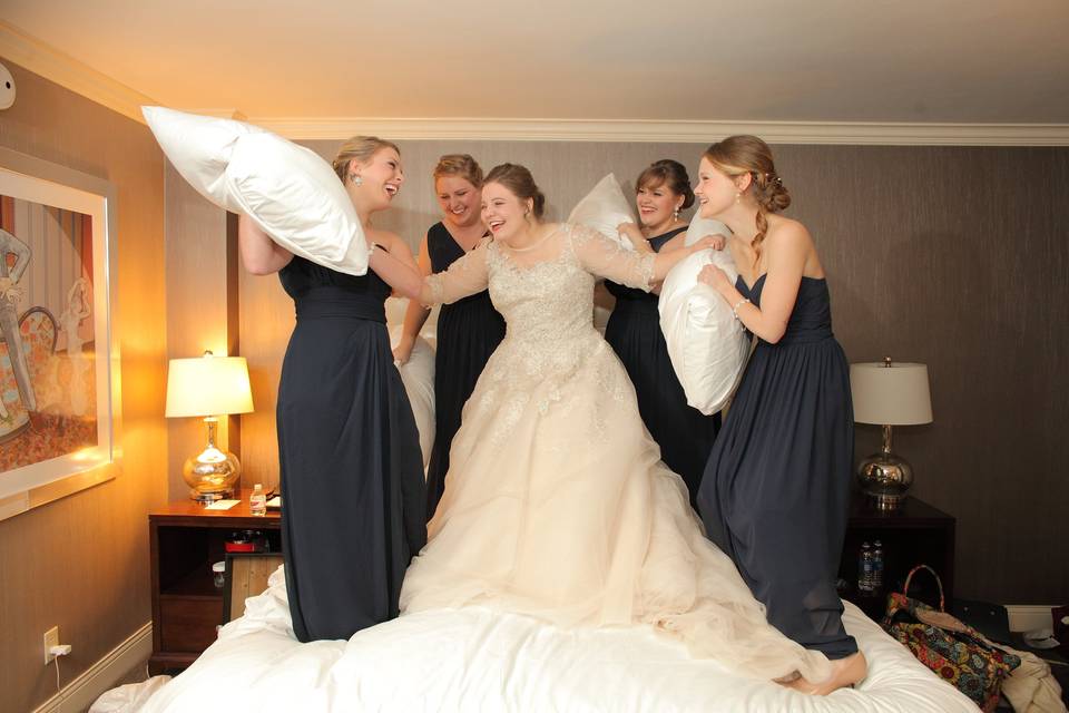 Bridal Pillow Fight..  :-)