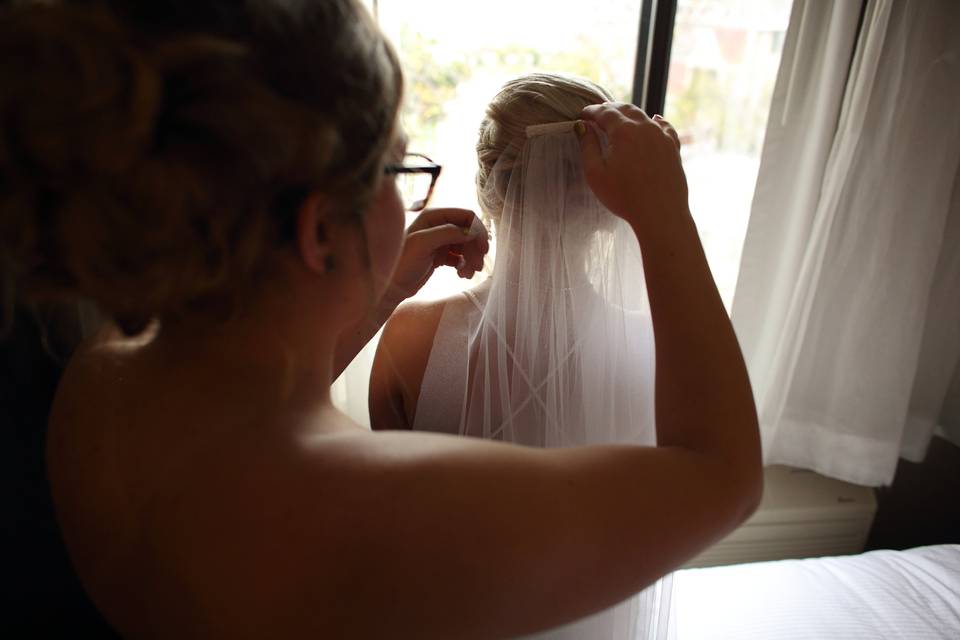 Bride prep