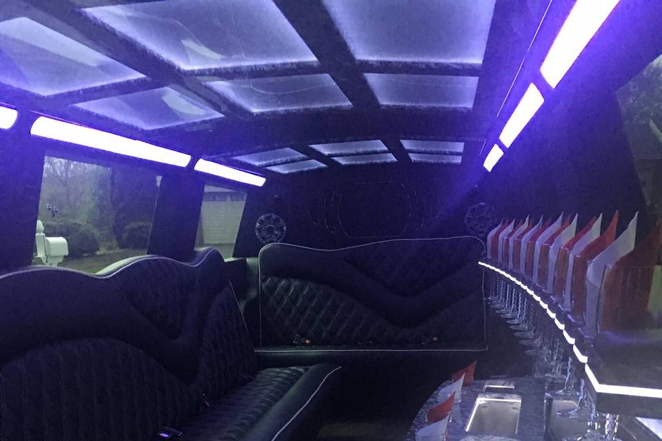 Inside of Durango Limo