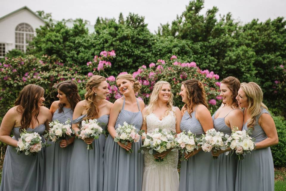 Steel blue dresses