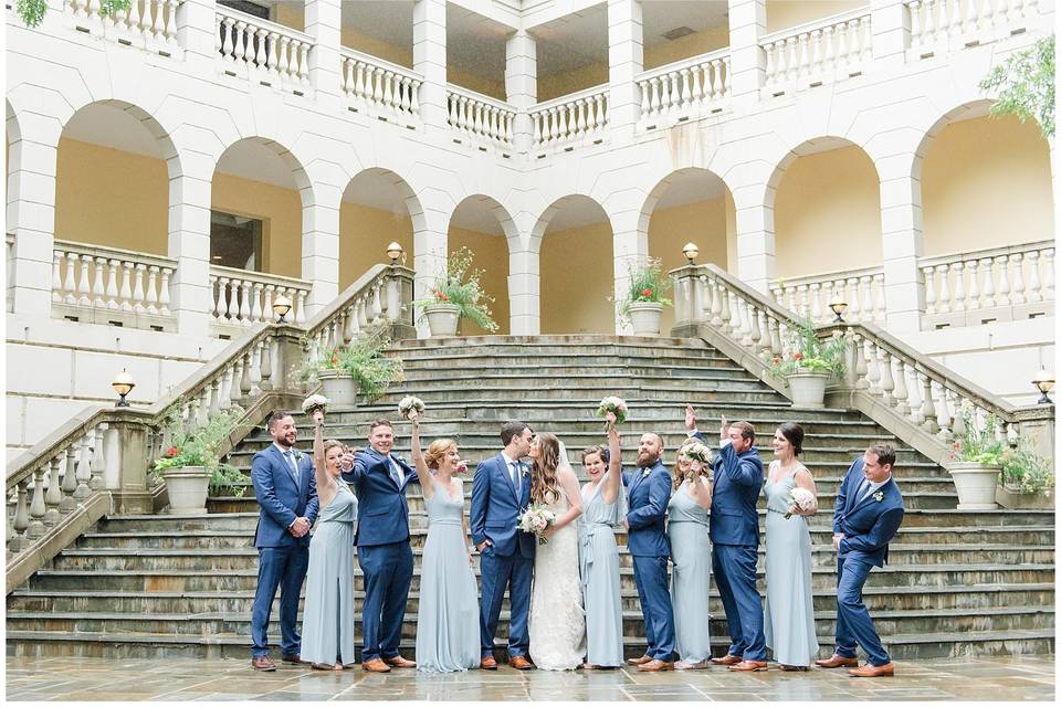 The wedding attendants