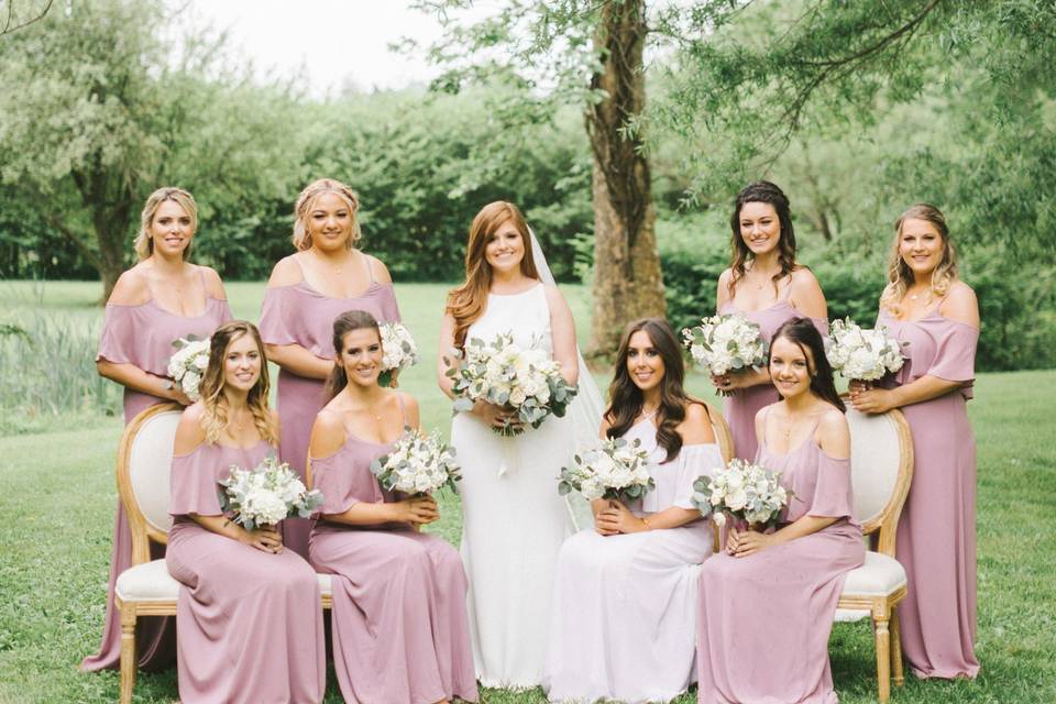 Burgundy dresses