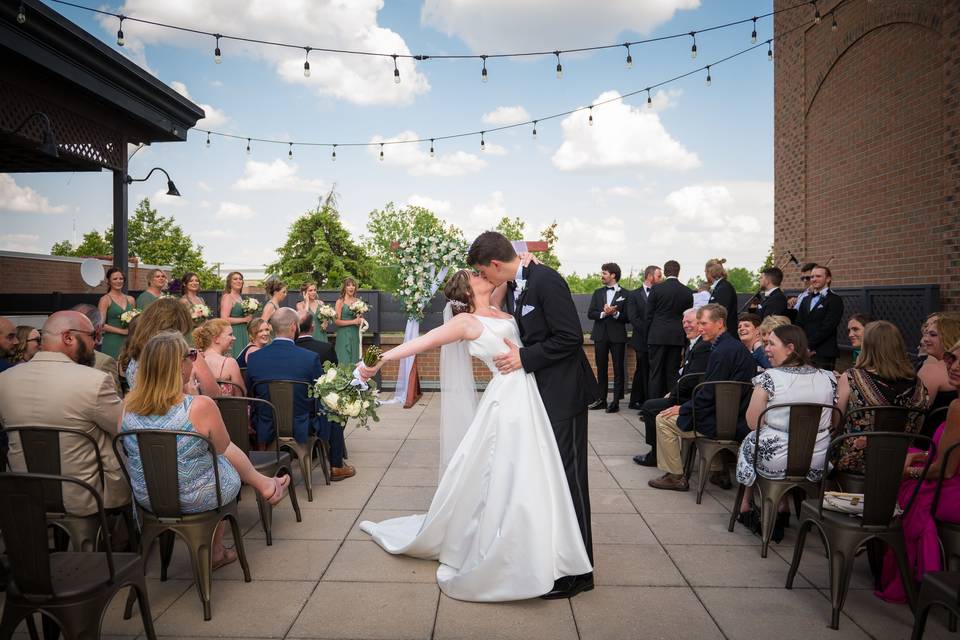 Rooftop ceremony