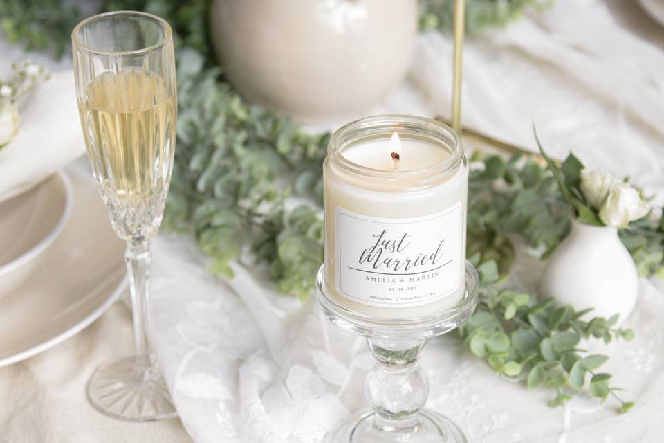 Just Married Candles